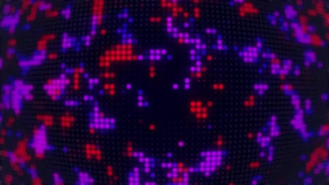 Gradation digital light spot pattern abstract background animation. Stock Footage 232925556