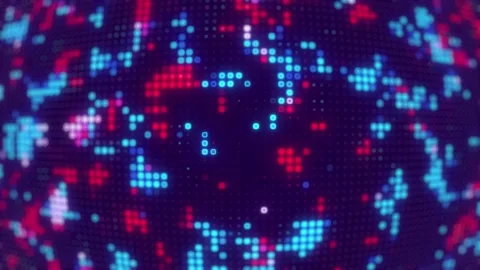 Gradation digital light spot pattern abstract background animation. Stock Footage 232925578