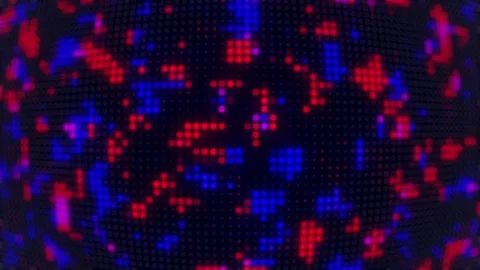 Gradation digital light spot pattern abstract background animation. Stock Footage 232925603