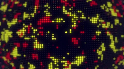 Gradation digital light spot pattern abstract background animation. Stock Footage 232925640