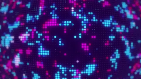 Gradation digital light spot pattern abstract background animation. Stock Footage 232925750