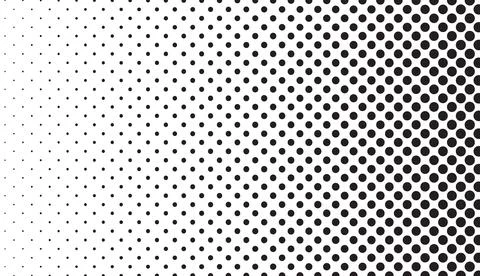 Gradation transition small to large dots. vector illustration of a gradient.. Stock Illustration