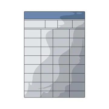 Grade sheet illustration Stock Illustration