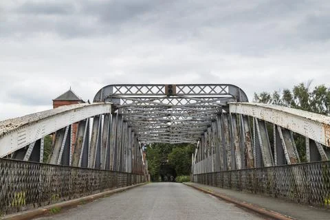 Grade Two listed Moore Lane swing bridge Stock Photos