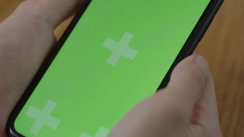 Graded IPhone Horizontal Green Screen ver1 Stock Footage 136710466