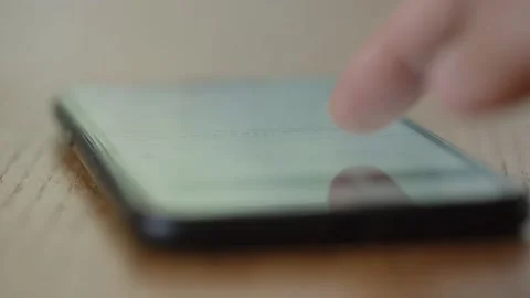 Graded Scrolling Down IPhone Stock Footage 136711900