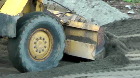 Grader behind work. Civil work on the earth 動画素材 10709537