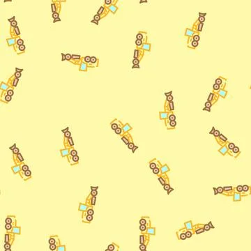 Grader machine construction vehicle vector seamless pattern 스톡 일러스트