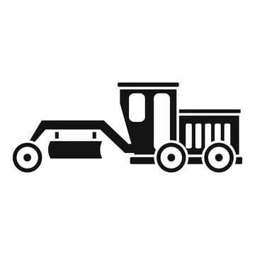 Grader machine demolition icon, simple style Stock-Illustration