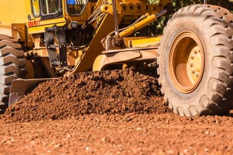 Grader Road Construction Stock Photos