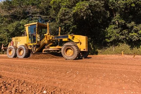 Grader Road Construction Stock Photos