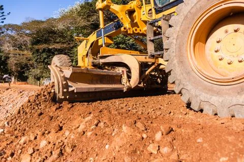 Grader Road Construction Stock Photos