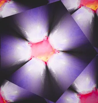 Gradiant light flower effect seamless pattern Illustrazione stock