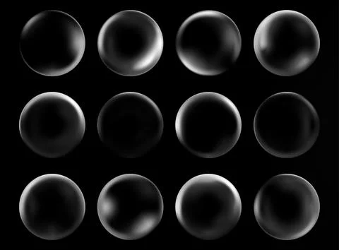 Gradient 3D sphere with white light effects イラスト素材