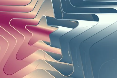 Gradient 3D star background. Flowers movement background. Stock Illustration