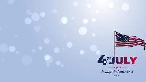 Gradient 4th of july - independence day particle concept Stock Footage 244783252