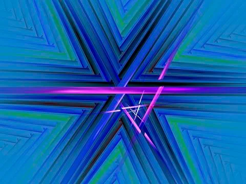 Gradient, abstract background composed of fractal shapes and colors on intens Stock Photos