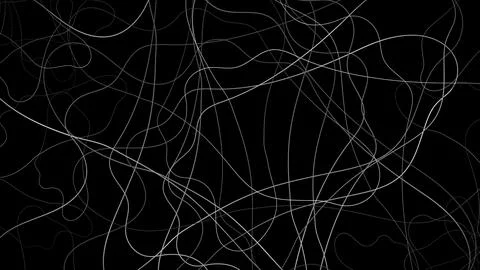Gradient abstract background featuring monochrome tangled lines. The dynami.. Stock Illustration