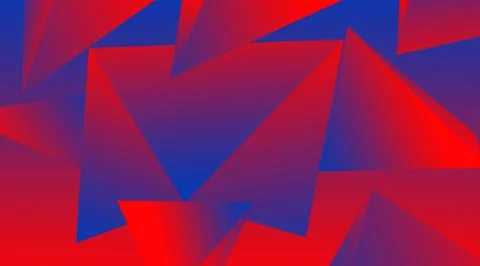 Gradient with abstract background. Geometric pattern. Red and blue. Digital d Stock Illustration