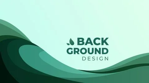 Gradient Abstract Background. Liquid Curve 2 Stock Illustration