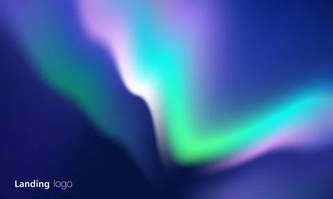 Gradient abstract backgrounds of northern lights. aurora borealis sky. soft.. Illustrazione stock