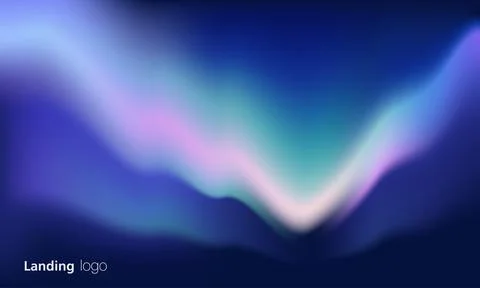 Gradient abstract backgrounds of northern lights. aurora borealis sky. soft.. Stock Illustration