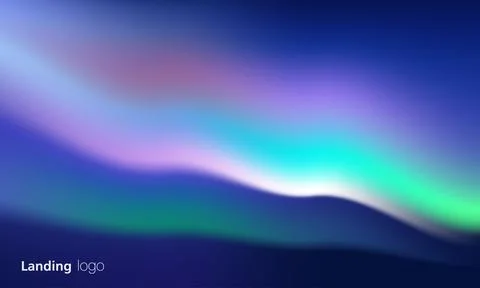 Gradient abstract backgrounds of northern lights. aurora borealis sky. soft.. Illustrazione stock