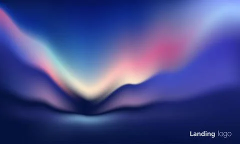 Gradient abstract backgrounds of northern lights. aurora borealis sky. soft.. Stock Illustration