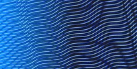Gradient abstract blue texture with wavy lines and moire effect. Stock Illustration