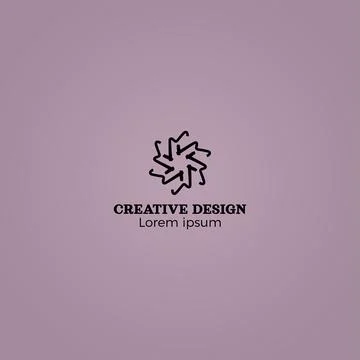Gradient Abstract Creative Logo Design Vector EPS10 Stock Illustration
