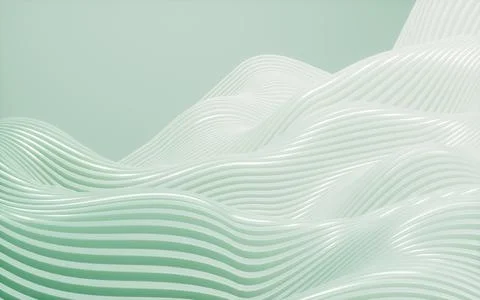 Gradient abstract curve background, 3d rendering. Stock Illustration