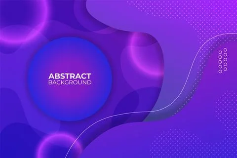 Gradient Abstract Fluid Purple and Pink Background Stock Illustration