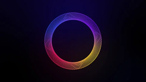 Gradient Abstract gradient color round typography animation Stock Footage 311430346