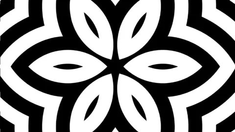 Gradient abstract motion shapes pattern with black and white colors Stock Footage 245367908