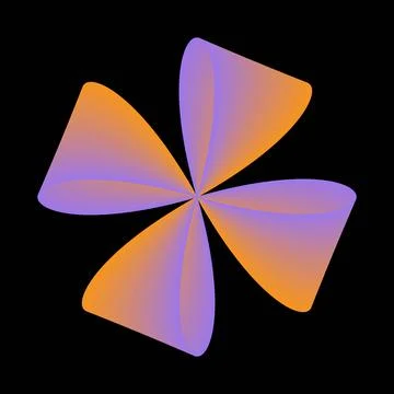 Gradient Abstract Pinwheel Stock Illustration