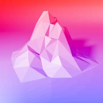 Gradient Abstract Polygonal Background Stock Illustration