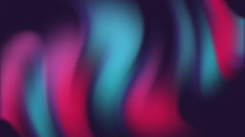 Gradient abstract smooth wavy blur background shining colorful simple design, Stock Illustration