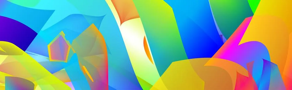 Gradient abstract space multicolored vector background. Stock Illustration