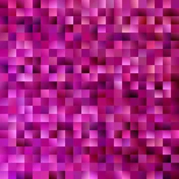 Gradient abstract square background - digital mosaic vector graphic design Illustrazione stock