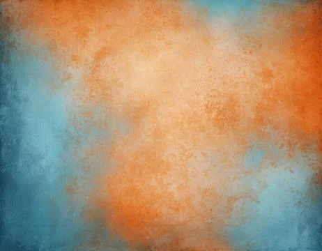 Gradient abstract textured background, shifting from warm orange to cool blue Foto stock