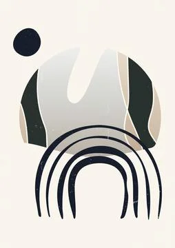 Gradient abstract textured illustration poster. Stock Illustration