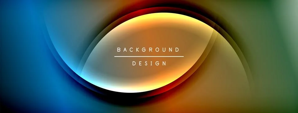 Gradient and shadow wave line geometric background. Vector Illustration For Illustrazione stock