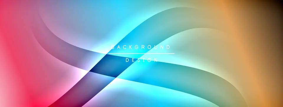 Gradient and shadow wave line geometric background. Vector Illustration For イラスト素材