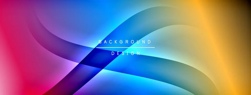 Gradient and shadow wave line geometric background. Vector Illustration For Stock Illustration