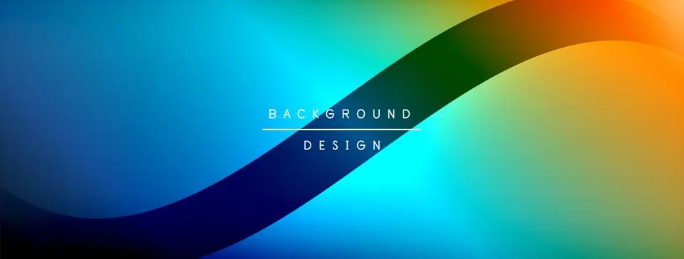 Gradient and shadow wave line geometric background. Vector Illustration For 스톡 일러스트