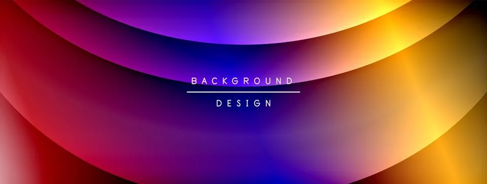 Gradient and shadow wave line geometric background. Vector Illustration For Stock Illustration