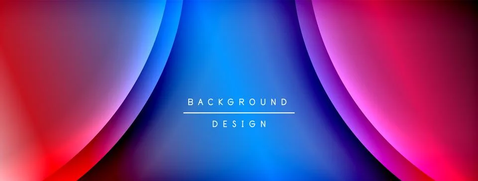 Gradient and shadow wave line geometric background. Vector Illustration For Illustrazione stock