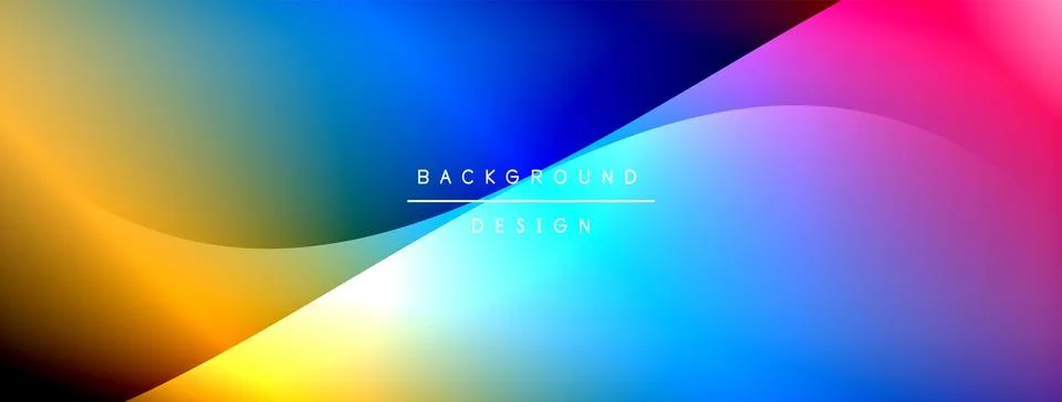 Gradient and shadow wave line geometric background. Vector Illustration For Illustrazione stock