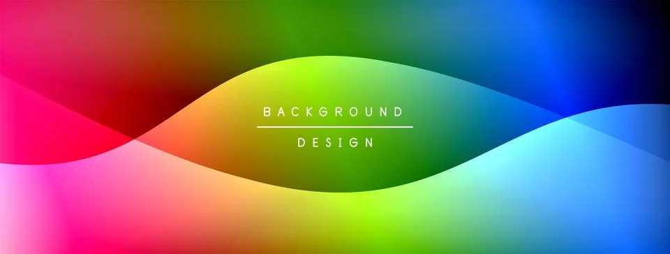 Gradient and shadow wave line geometric background. Vector Illustration For Stock Illustration