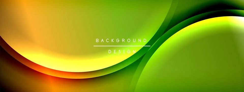 Gradient and shadow wave line geometric background. Vector Illustration For Illustrazione stock